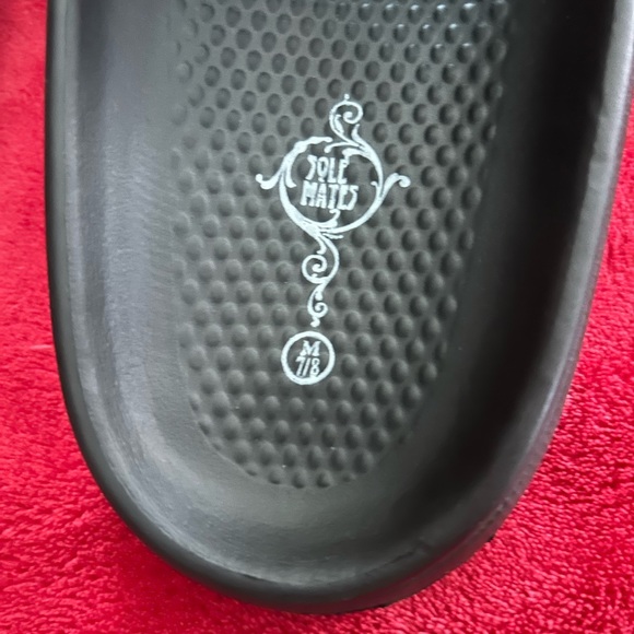 SOLE MATES Women's Black Foam Casual Slide Sandals - Picture 3 of 3